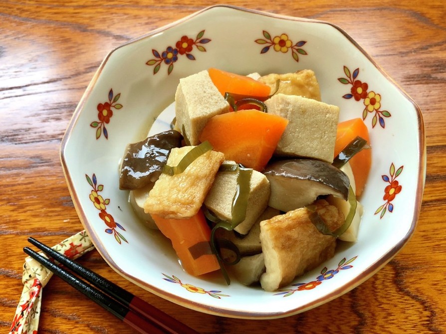 高野豆腐と平天の昆布入り煮物◆副菜の画像