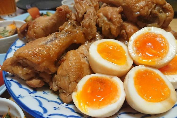 鶏手羽元と卵の甘辛さっぱり煮 レシピ 作り方 By Maｰ クックパッド 簡単おいしいみんなのレシピが352万品