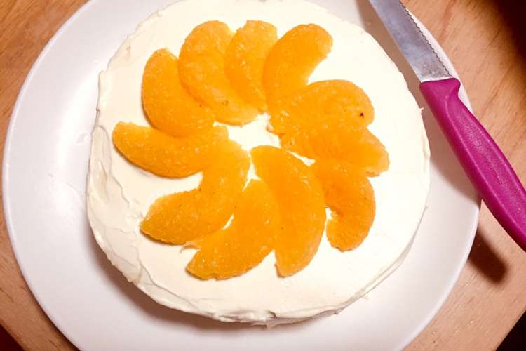 柿とポンカンの生クリームケーキ レシピ 作り方 By 鳥栖の鶏博士 クックパッド 簡単おいしいみんなのレシピが350万品