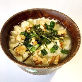 糖質オフ 高野豆腐でお茶漬け風