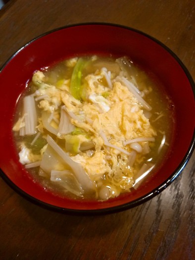 食べる味噌汁・3～ふわふわキャベツ卵の写真