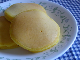 朝食おやつに♫かぼちゃチーズパンケーキ♡