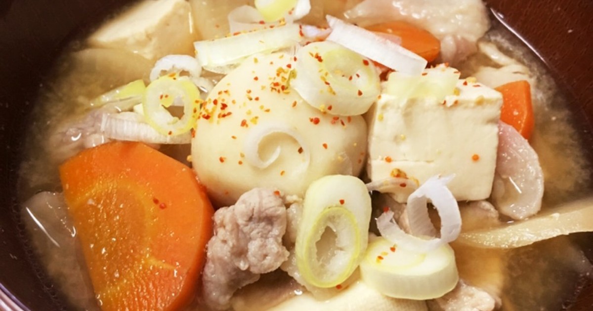 冷凍里芋とささがきごぼう水煮で簡単豚汁 レシピ 作り方 By オウジリリノエ クックパッド 簡単おいしいみんなのレシピが350万品