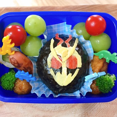 仮面ライダーゼロワン子供のお弁当の写真