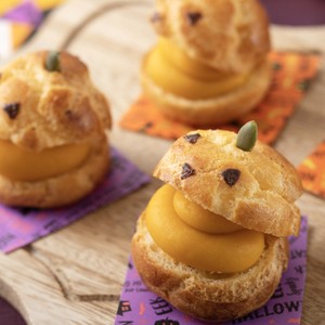 ほっくり甘い パンプキンシュークリーム 小林豊 教えて パティシエゆーちゃむ 一緒につくれるクックパッド Cookpadlive