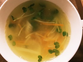 ♪生姜でぽかぽか野菜スープ♪