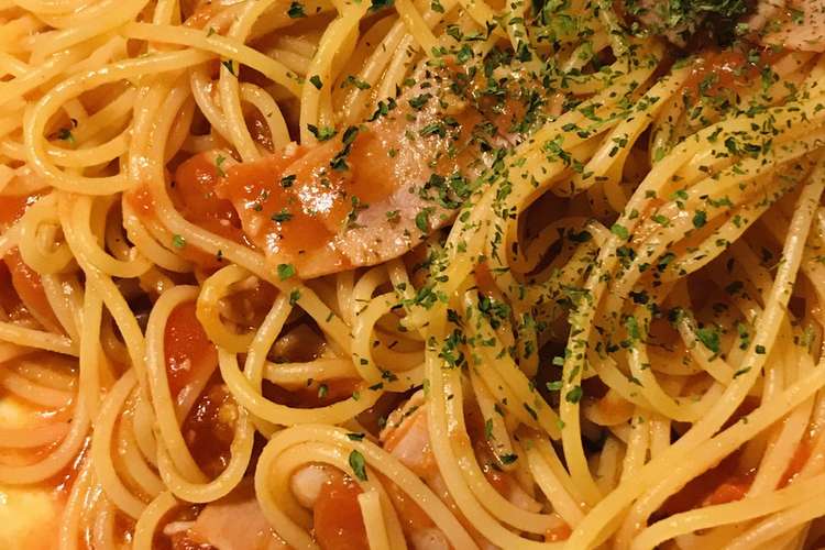 ホールトマト缶 ベーコンのトマトパスタ レシピ 作り方 By Bistromiti クックパッド 簡単おいしいみんなのレシピが352万品
