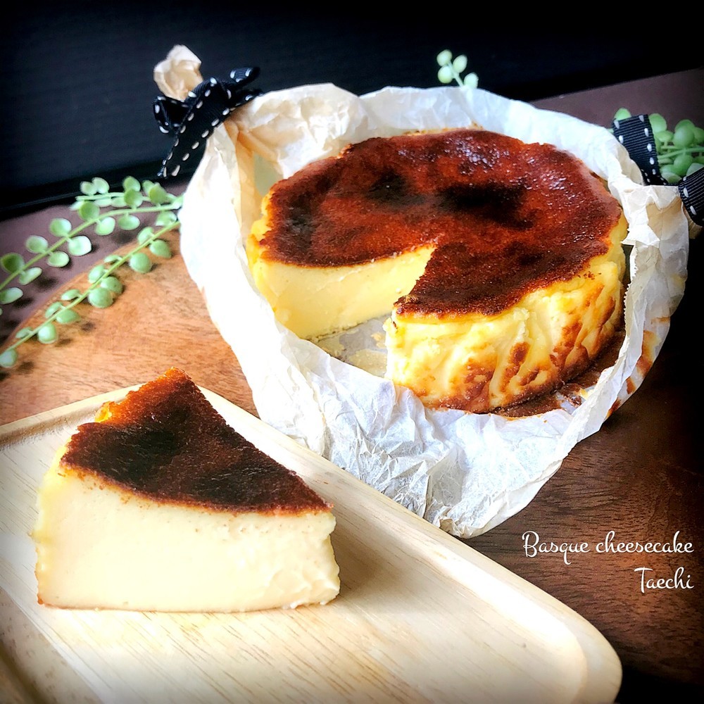 超簡単バスクチーズケーキ レシピ 作り方 By Taechi309 クックパッド 簡単おいしいみんなのレシピが374万品