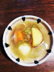 根菜のお味噌汁★☆さつまいもバージョン。の写真