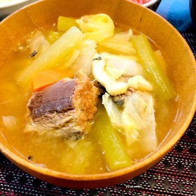 さばの味噌煮汁