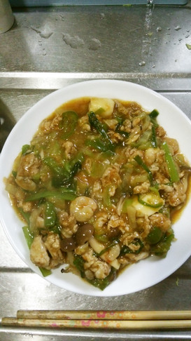あんかけかた焼きそば