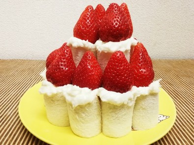 クリスマスに☆食パンdeキャンドルケーキの写真