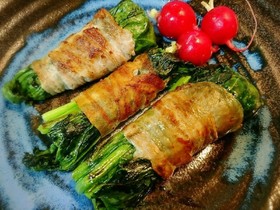 ずぼら❤️ほうれん草の豚バラ肉巻き