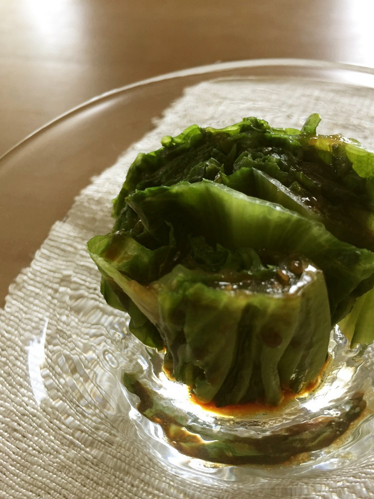 レタスのおひたし・カラシごま油味　の画像
