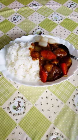 簡単 鶏唐揚げで肉代用カレー