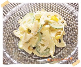 蓮根クリームチーズマヨサラダ