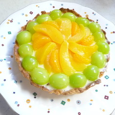 レアチーズケーキ風フルーツタルト