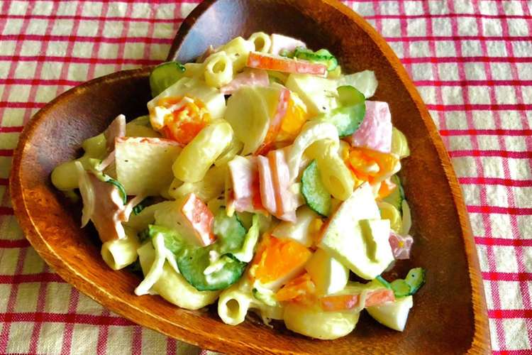 りんご 卵入り マカロニサラダ レシピ 作り方 By お料理ニャロメ クックパッド 簡単おいしいみんなのレシピが349万品