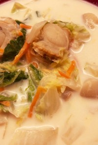白菜とホタテのスープ
