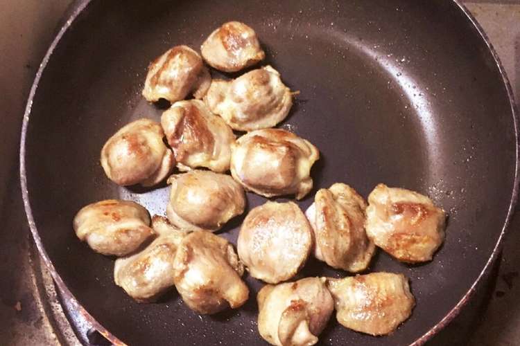 おかず おつまみ 砂肝の塩コショウ焼 レシピ 作り方 By 空飛ぶイルカ クックパッド