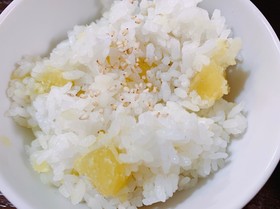 余計な行程はなし!簡単さつまいもごはん!