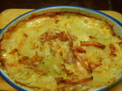 ジャガ玉チーズの簡単重ね焼きポテトアンナの写真