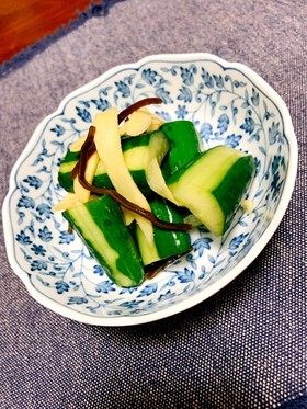 寿司酢で簡単♫胡瓜の漬物
