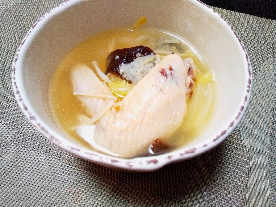 参鶏湯風☆手羽先スープの画像