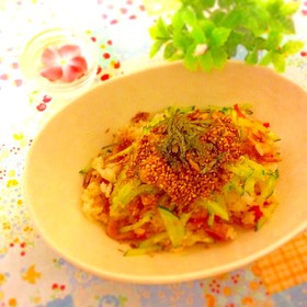 サバ缶でしめ鯖風☆ばらちらし寿司
