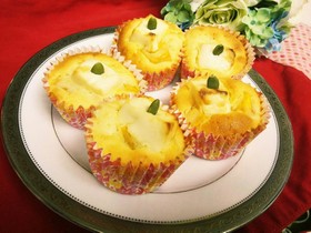 簡単!!かぼちゃとクリームチーズマフィン