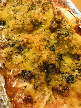 鶏もも肉&トマト缶ソースのオーブン焼き