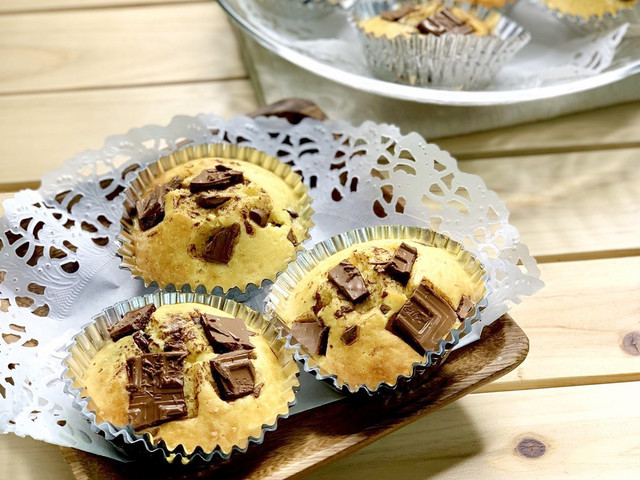 おやつに簡単 Hmでチョコカップケーキ レシピ 作り方 By モモのごはん クックパッド 簡単おいしいみんなのレシピが350万品