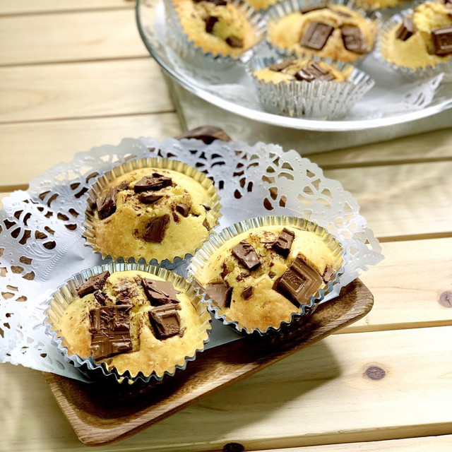 おやつに簡単 Hmでチョコカップケーキ レシピ 作り方 By モモのごはん クックパッド 簡単おいしいみんなのレシピが355万品