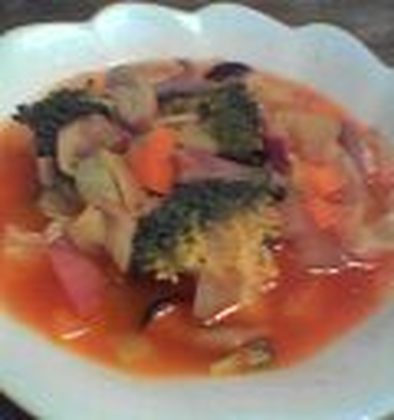 野菜スープの写真