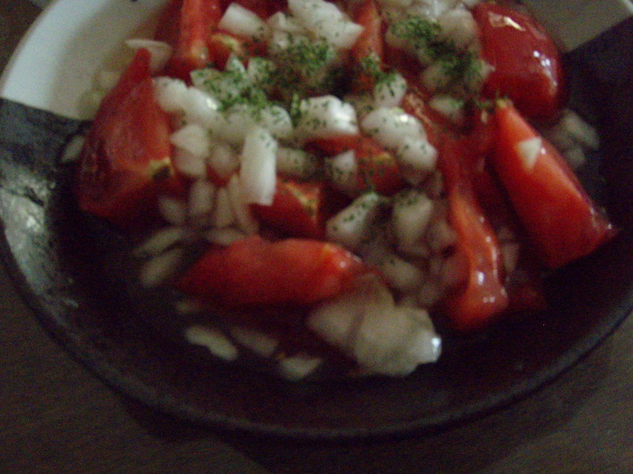 スイ―トチリソース好き集合　トマトサラダの画像