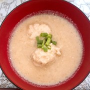 ♡鶏団子入り豆乳味噌汁♡の写真