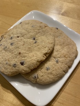 小麦粉、卵、牛乳なしチョコクッキー