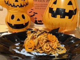 ハロウィン♪房州ひじきとツナのパスタ