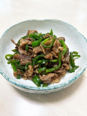 牛肉とピーマンのシンプル炒め