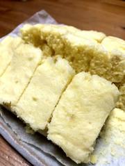 HMと粉末コーンポタージュで蒸しパンの写真