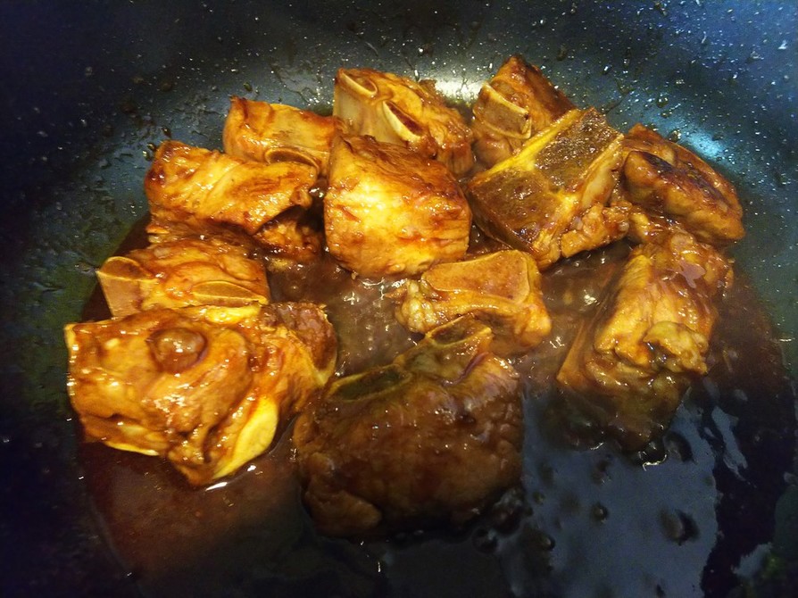 簡単中華・豚排骨の黒酢焼きの画像