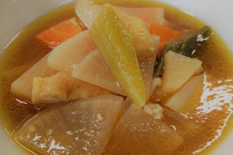 富士見産食材を使った昔ながらのすいとん汁 レシピ 作り方 By 前橋市 クックパッド