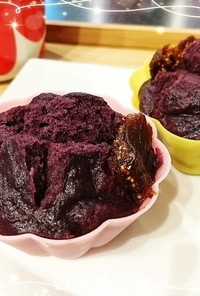しっとり！紫芋蒸しパン！