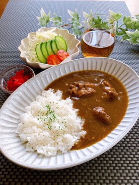 圧力鍋で時短・簡単★我が家の牛すじカレー