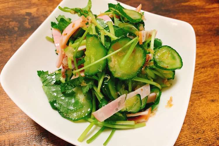 きゅうりと三つ葉のお浸し レシピ 作り方 By 藤井２１ クックパッド 簡単おいしいみんなのレシピが356万品