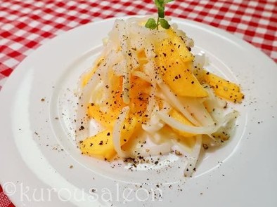大根と柿de超簡単美味しいサラダの写真