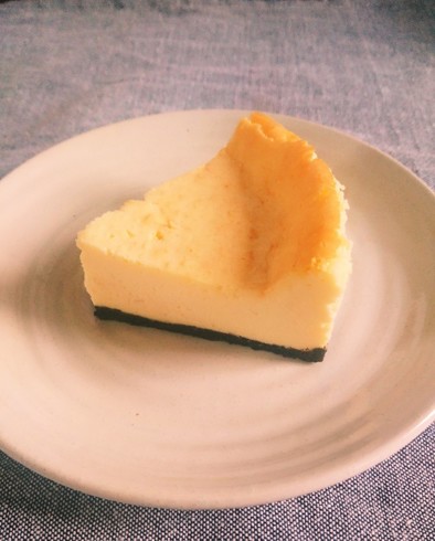 簡単濃厚ベイクドチーズケーキの写真
