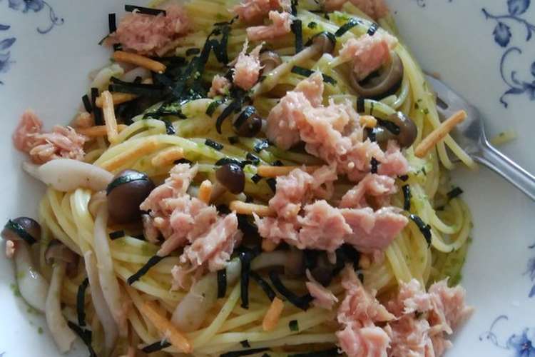 超簡単 お茶づけ海苔とツナパスタ レシピ 作り方 By はち公ママ クックパッド 簡単おいしいみんなのレシピが349万品