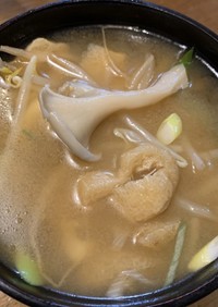 舞茸とモヤシのお味噌汁
