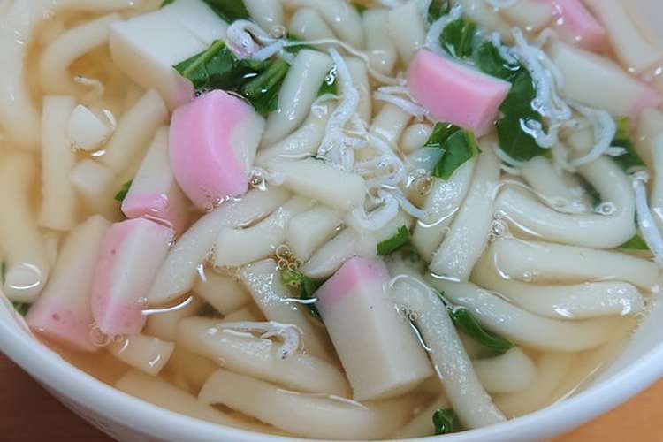 離乳食完了期 小松菜としらすのうどん レシピ 作り方 By みけひな クックパッド